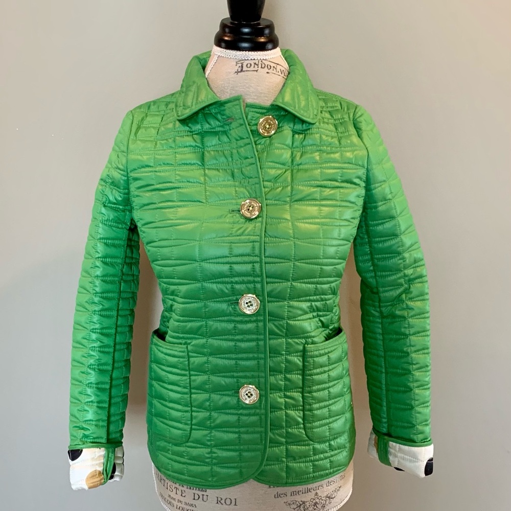 Kate Spade Kelly Green Signature Jacket XS NWT!
